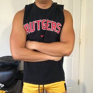 Nike Rutgers University Cut Off Tank Top